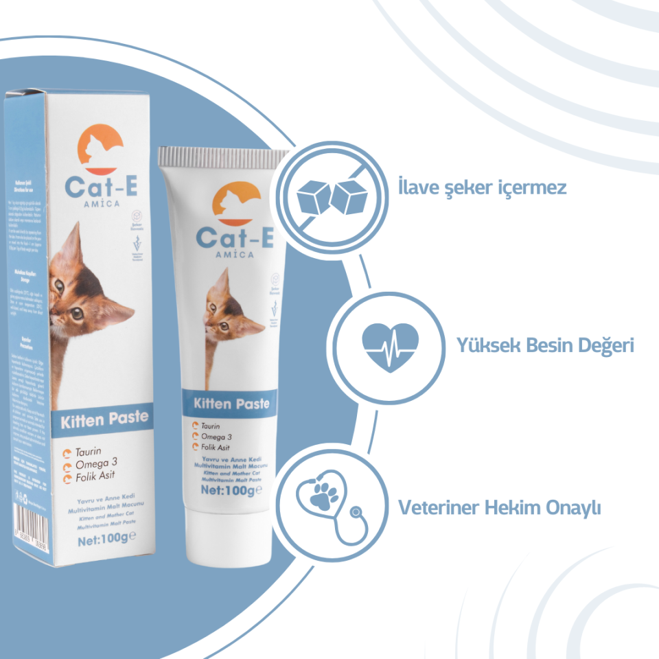 KİTTEN PASTE YAVRU VE ANNE KEDİLER İÇİN MALT MACUNU