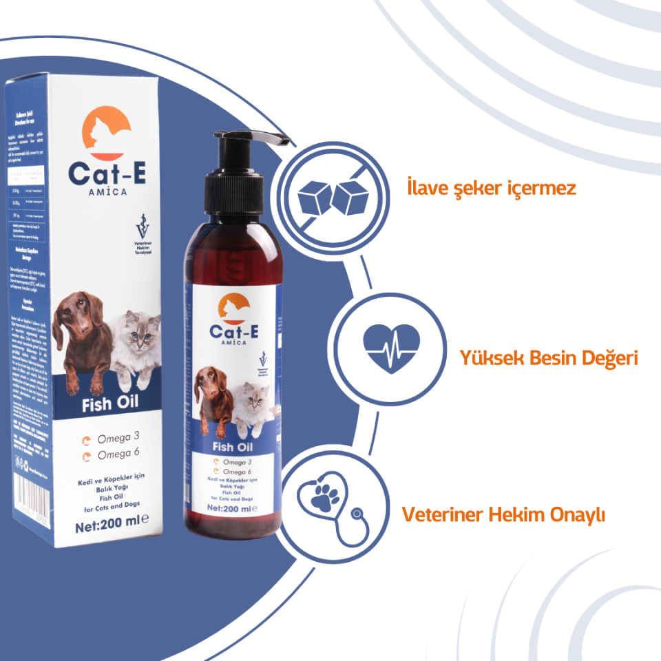 BALIK YAĞI (FİSH OİL) KEDİ VE KÖPEKLER İÇİN 2Lİ SET