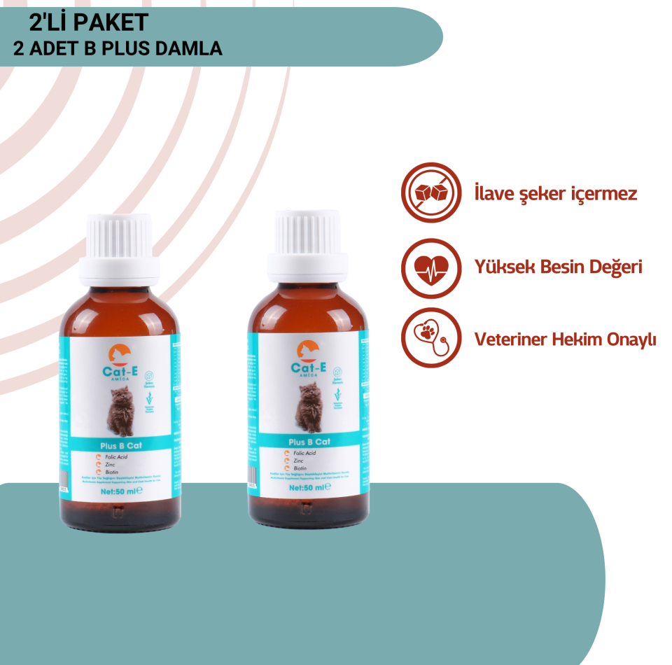 B PLUS VİTAMİN DAMLA 2Lİ SET