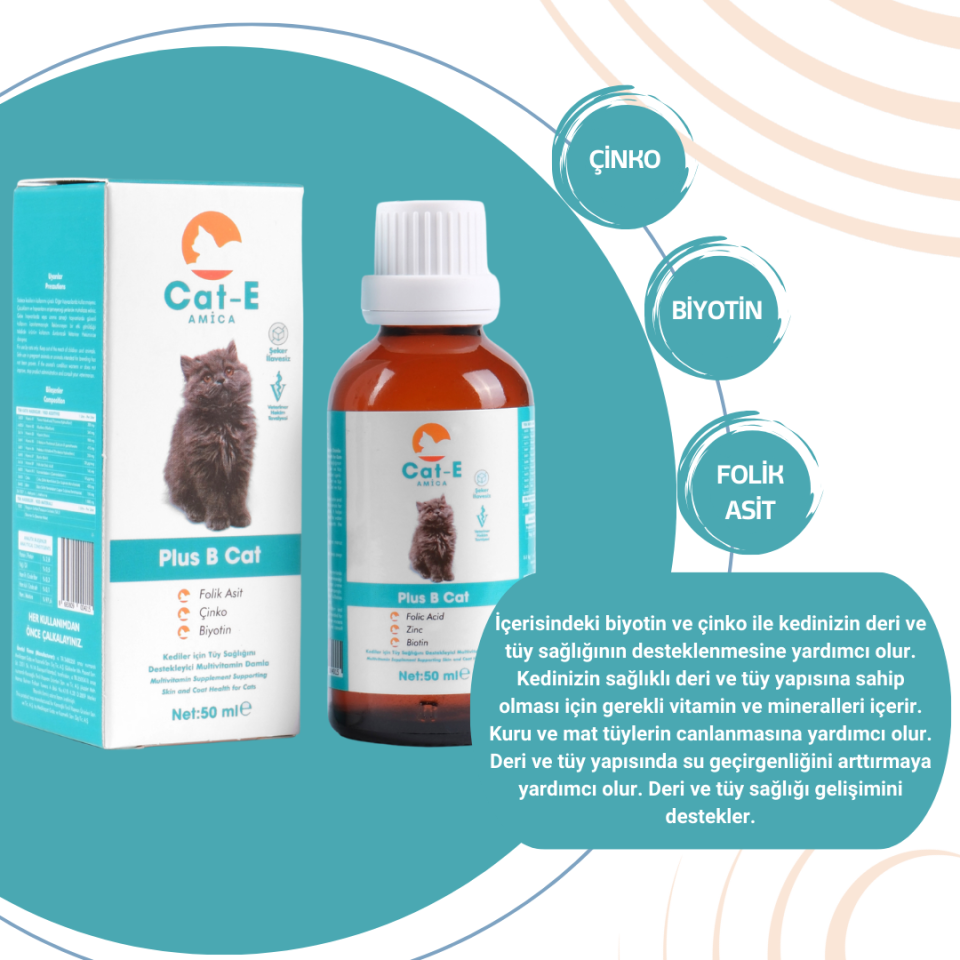 KEDİLER İÇİN TÜY SAĞLIĞI SETİ (MALT, FİSH OİL VE PLUS B )